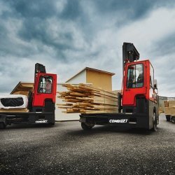 Gaffeltruck til lange emner fra Combilift