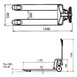Galvaniseret pallelfter 