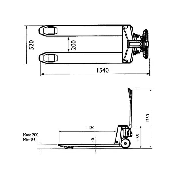 Galvaniseret pallelfter 