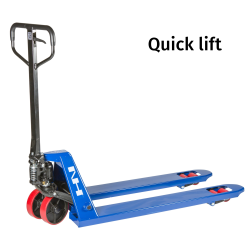Pallelfter med quicklift, boggie hjul