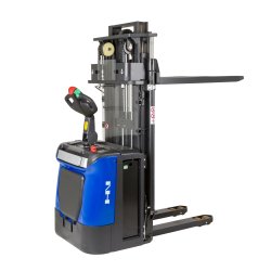 Elektrisk stabler med frilft og stplade 1600 kg