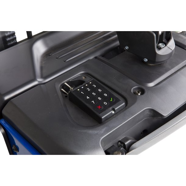 Elektrisk stabler med frilft og stplade 1600 kg