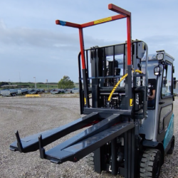 Kassevender til gaffeltruck