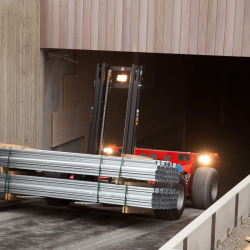 Boksmonteret medbringertruck fra Palfinger