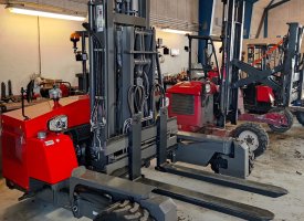 Service af gaffeltrucks og medbringertrucks