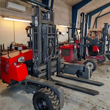 Service af gaffeltrucks og medbringertrucks